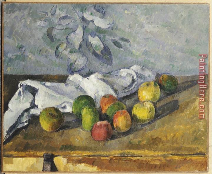 Paul Cezanne Apples And a Napkin